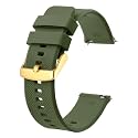 BISONSTRAP Watch Strap 18mm 19mm 20mm 21mm 22mm, Quick Release Silicone Watch Bands for Men Women