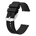 BISONSTRAP Watch Strap 18mm 19mm 20mm 21mm 22mm, Quick Release Silicone Watch Bands for Men Women