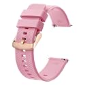BISONSTRAP Watch Strap 18mm 19mm 20mm 21mm 22mm, Quick Release Silicone Watch Bands for Men Women