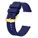 BISONSTRAP Watch Strap 18mm 19mm 20mm 21mm 22mm, Quick Release Silicone Watch Bands for Men Women