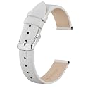 BISONSTRAP Watch Straps for Women, Crocodile Pattern Leather Thin Watch Replacement Bands, 8mm 10mm 12mm 14mm 16mm 18mm 20mm