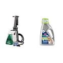BISSELL® Big Green® Professional Carpet Cleaner with XL DirtLifter PowerBrush, 9-inch Long Reach Hose, 6-inch Tough Stain Tool + Bissell Professional Pet Carpet Cleaner Shampoo, 48 Ounce, Silver