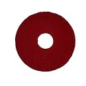 Bissell BigGreen Commercial 437.055BG Polish Pad for BGEM9000 Easy Motion Floor Machine, 12", Red