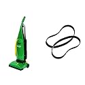 BISSELL BigGreen Commercial PowerForce Bagged Upright Vacuum + BISSELL Replacement Belts (2 Count)