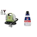 BISSELL Little Green Mini Cordless Portable Carpet and Upholstery Deep Cleaner, 4015 + Bissell Professional Spot and Stain + Oxy Portable Machine Formula, 32 Fl Oz