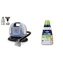 BISSELL Little Green Mini Cordless Portable Carpet and Upholstery Deep Cleaner, 4015L + BISSELL® PET PRO OXY Spot &amp; Stain Formula for Portable Carpet Cleaners, 32 oz., 2034