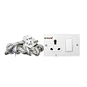 BITCORP 16A Power Extension Board with Switches with 1 Socket 1 Switch, 2500W, 20 Meter ISI Certified Electric Cord for Computer, Refrigerator, AC, TV, Home and Office Appliances