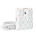 BITCORP 16A Heavy Duty Power Extension Board with 8 Socket 1 MCB, 7000W MCB Overload Protector, 10 Meter 6.0mm Electric Cord for AC, Refrigerator, EV Charger, Washing Machine, Geyser