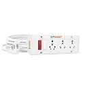 BITCORP 16A to 6A Power Extension Board Converter with 3 Socket 1 Switch, 2500W, 4 Meter 1.5mm Electric Cord for AC, Refrigerator, EV Charger, Water Heater