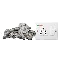 BITCORP 6A Extension Board 1 Socket 1 Switch, 1500W, 3M ISI Certified Wire