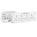 BITCORP 6A Extension Board 4 Socket 4 Switch, 2000W, 8M 1.5mm ISI Certified Wire