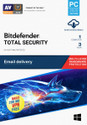 bitdefender 1 PC PC 3 Years Total Security Compatible with Windows (Email Delivery - No CD)