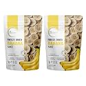 Biteburst Freeze Dried Banana Slice Fruit Snack – Crunchy Real Fruit Bites, No Added Sugar, Gluten Free, Vegan, No Preservatives | 20gm x Pack of 2