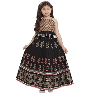 Bitiya By Bhama Girls Cotton Lehenga Choli