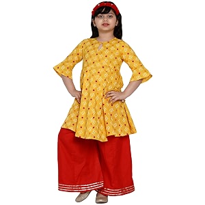 Bitiya By Bhama Girls Cotton Kurta Sets