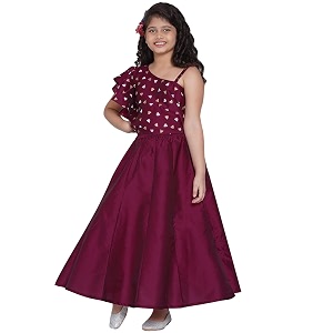 Bitiya By Bhama Girls Silk Blend Lehenga