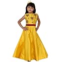 Bitiya By Bhama Girl39s Silk A-Line Knee-Length