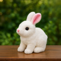 Bitline Bunny Toy with Sounds Jumping Rabbit Wiggling Ears Twitching Mouth and Nose  - 7 cm