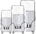 Bitline Transparent Trolley Suitcase Cover Set for