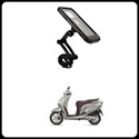 BITWEAVE Activa Scooty Waterproof Phone Holder | Adjustable Secure Bike Mobile Stand Bike Mobile Holder