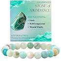 Bivei 8mm Beaded Bracelets for Women Handmade Semi Precious Natural Stone Stretch Elastic Jewelry Yoga Protection Gifts