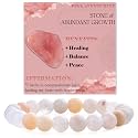 Bivei 8mm Beaded Bracelets for Women Handmade Semi Precious Natural Stone Stretch Elastic Jewelry Yoga Protection Gifts