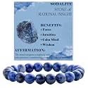 Bivei 8mm Beaded Bracelets for Women Handmade Semi Precious Natural Stone Stretch Elastic Jewelry Yoga Protection Gifts