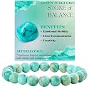 Bivei 8mm Beaded Bracelets for Women Handmade Semi Precious Natural Stone Stretch Elastic Jewelry Yoga Protection Gifts