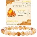 Bivei 8mm Beaded Bracelets for Women Handmade Semi Precious Natural Stone Stretch Elastic Jewelry Yoga Protection Gifts