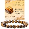 Bivei 8mm Beaded Bracelets for Women Handmade Semi Precious Natural Stone Stretch Elastic Jewelry Yoga Protection Gifts