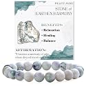 Bivei 8mm Beaded Bracelets for Women Handmade Semi Precious Natural Stone Stretch Elastic Jewelry Yoga Protection Gifts
