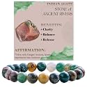 Bivei 8mm Beaded Bracelets for Women Handmade Semi Precious Natural Stone Stretch Elastic Jewelry Yoga Protection Gifts