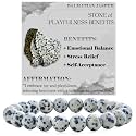 Bivei 8mm Beaded Bracelets for Women Handmade Semi Precious Natural Stone Stretch Elastic Jewelry Yoga Protection Gifts