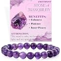 Bivei 8mm Beaded Bracelets for Women Handmade Semi Precious Natural Stone Stretch Elastic Jewelry Yoga Protection Gifts