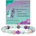 Bivei 8mm Beaded Bracelets for Women Handmade Semi Precious Natural Stone Stretch Elastic Jewelry Yoga Protection Gifts