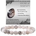 Bivei 8mm Beaded Bracelets for Women Handmade Semi Precious Natural Stone Stretch Elastic Jewelry Yoga Protection Gifts