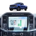 BIXUAN For 2021-2026 Ford F150&amp;F150 Lightning (XL/XLT/STX/Lariat/King Ranch/Platinum/Limited/Tremor/Raptor) 12" Touchscreen Screen Protector Accessories 9H Tempered Glass [NO Fingerprint&amp;Scratches]