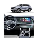 BIXUAN (4PCS 2023-2025 Sportage (Hybrid) Screen Protector For Kia Sportage (EX/X-Line) Dual 12.3Inch Touchscreen+AC, 2025 Sportage Accessories HD Transparent Infortainment Nano Film