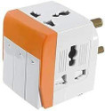 BIYALI 3 Pin 3 Way Universal Multiplug Adaptor with Individual Switch Safety Shutter 10 A Three Pin Socket