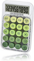 BIYALI Transparent Desk Calculator with Pastel Mechanical Buttons with 10 Digit Display Battery Operated, Lightweight & Durable for Office Desk, Study, Business Basic  Calculator