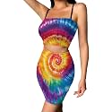Biyejit Women's 2 Piece Summer Outfits Spaghetti Strap Crop Tops and Bodycon Mini Skirt Dress Set Plus Size S-4XL