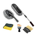 Bizbee 5Pcs Microfiber Car Cleaning Combo for Full Interior and Exterior Car Wash Kit Combo