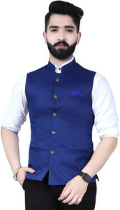 bizzeie men solid nehru jacket