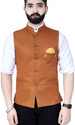BizzEie Men Solid Nehru Jacket