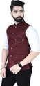 BizzEie Men Solid Nehru Jacket