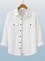BJM ENTERPRISE Men Solid Casual White Shirt