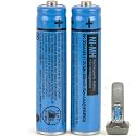 BK-30AAABU NI-MH AAA Rechargeable Battery 1.2V 300mah 2Pack NiMH AAA Batteries for Panasonic Cordless Phones, Remote Controls, Electronics