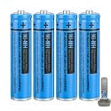 BK-30AAABU NI-MH AAA Rechargeable Battery 1.2V 300mah 4Pack NiMH AAA Batteries for Panasonic Cordless Phones, Remote Controls, Electronics