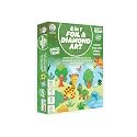 BKDT Marketing Jungle Theme 2in1 Foil &amp; Diamond Art, Foil Art for Kids Craft, Gift for Girls/Boys, DIY Creative Activity - Foil Art Kit - Birthday/Retrun Gift-Festival Gifts