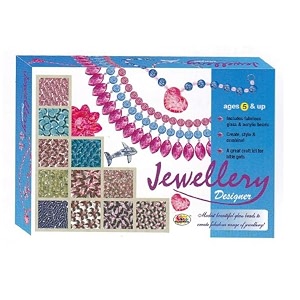 bkdt marketing jewellery boutique - fun game - multicolour beads - make beautiful necklace fashionable bracelets amp funky earrings-jewellery making kit for girls - beads for jewellery making